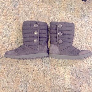 Authentic UGG Purple Quilted boots (Big Girls)